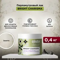 Лак для декоративной штукатурки Olsta Decor Bright Charisma полуглянцевый цвет золото 0.4 л