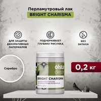 Лак для декоративной штукатурки Olsta Decor Bright Charisma полуглянцевый цвет серебро 0.2 л