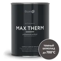 Эмаль термостойкая ELCON 00-00004035 цвет темно-коричневый 1 л
