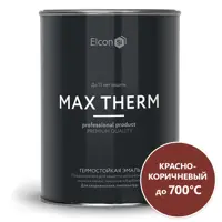 Эмаль термостойкая ELCON 00-00002882 цвет коричневый 1 л