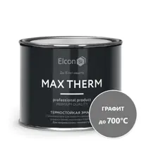 Эмаль термостойкая ELCON 00-00002910 цвет графит 0.5 л