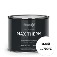 Эмаль термостойкая ELCON 00-00004042 цвет белый 0.5 л