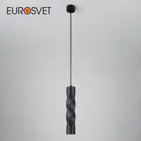 Светильник настенно-потолочный светодиодный Eurosvet Scroll 00000083592, 1 м², нейтральный белый свет, цвет черный