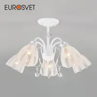 Потолочная люстра с плафонами EUROSVET 30155/5 белый