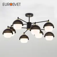 Потолочная люстра в стиле лофт EUROSVET 70106/8 черный