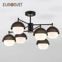 Потолочная люстра в стиле лофт EUROSVET 70106/6 черный