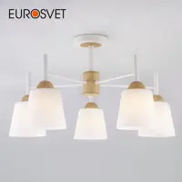 Потолочная люстра с плафонами EUROSVET 70085/5 белый