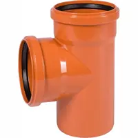 Тройник наружной канализации ПВХ OSTENDORF KGEA 87° 110x110 мм