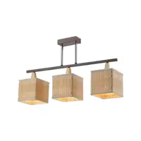 Светильник потолочный Velante 3 лампы 9 м² цвет бежевый