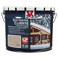 Антисептик акриловый для дерева V33 EXTREME CLIMATE матовый серебро 9 л