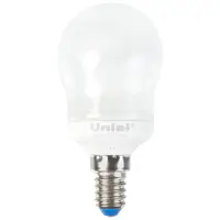 Лампа энергосберегающая Uniel капля E14 11 Вт свет тёплый белый