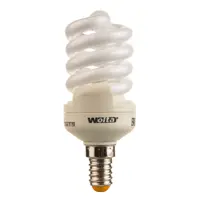 Лампа энергосберегающая Wolta спираль E14 15 Вт свет холодный белый