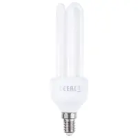 Лампа энергосберегающая 3U E14 15 Вт свет тёплый белый