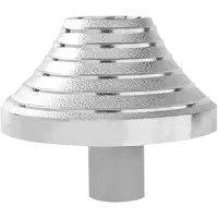 Патрон-стойка пластиковая E27 цвет металлик