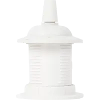 Патрон пластиковый Е27 для подвесных светильников цвет белый