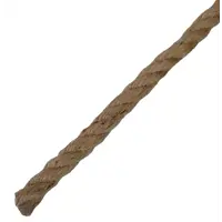 Веревка джут 10 мм цвет золотисто-коричневый 20 м/уп