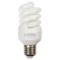 Лампа энергосберегающая Uniel спираль E27 15 Вт свет тёплый белый