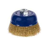 Щетка для УШМ чашечная Dexter 100 мм латунированная сталь