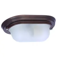 Светильник для сауны овальный 1xE27x60 Вт, цвет вишнёвый, IP65