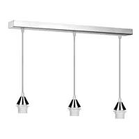 Подвес прямоугольный 3xE27х75Вт, металл, хром