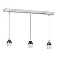 Подвес прямоугольный 3xE27х75Вт, металл, никель