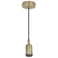 Шнур декоративный Hoopa 1xЕ27x60 Вт, цвет алюминий/латунь антик