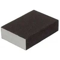 Губка шлифовальная абразивная четырехсторонняя Dexter P80 100x70x25 мм