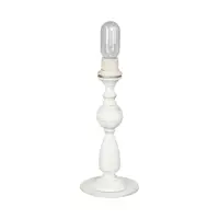 Основание настольной лампы Анжелина 1 лампа 3м² Е27 цвет бело-бежевый матовый с золотом