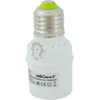 Фотореле-патрон E27 100 Вт, цвет белый, IP20