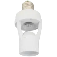 Датчик движения патрон Е27, 60 Вт, цвет белый, IP20