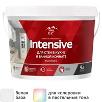 Краска для стен Parade Diy Intensive матовая цвет белый база А 9 л