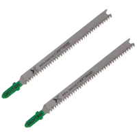 Пилка для электролобзика по дереву Dexter T308BO чистый рез 93 мм, 2 шт.