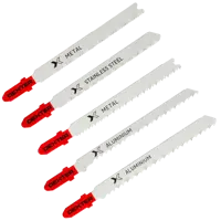 Набор пилок для электролобзика по металлу Dexter HL-25 чистый рез, 5 шт.