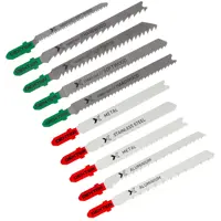 Набор пилок для электролобзика по металлу и дереву Dexter HL-27, 10 шт.