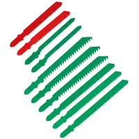 Набор пилок для электролобзика по дереву и металлу, 10 шт.
