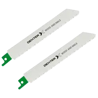 Полотно для сабельной пилы по дереву с гвоздями Dexter HL-33 150 мм, 2 шт.