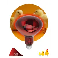 Инфракрасная лампа Эра для животных ИКЗК Е27 220-250 Вт R127