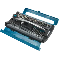 Набор торцевых головок с ключом трещоткой Gross 14143 1/2, 1/4 дюйма, 41 шт.