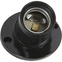 Патрон-стойка бакелитовая Oxion E27 наклонная цвет чёрный