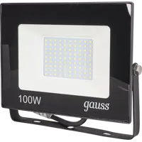 Прожектор светодиодный уличный Gauss SMD 100 Вт 9000 Лм 6500 К IP65