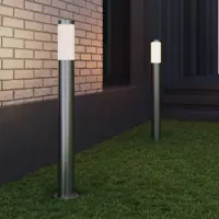 Фонарный столб уличный Bergen 80 см цвет серебро