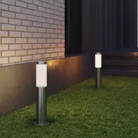 Фонарный столб уличный Bergen 45 см цвет серебро