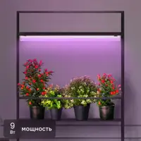 Фитолампа светодиодная линейная для растений Эра Fito G13 9 В 220 Вт 296 Лм красно-синий спектр розовый свет
