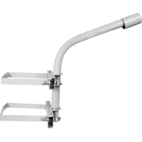 Кронштейн на опору для прожектора Эра SPP-AC4-0-350-048 железный 60 см с 2 хомутами цвет серый