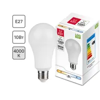 Лампа светодиодная E27 220-240 В 10 Вт груша матовая 1000 лм нейтральный белый свет