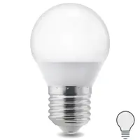 Лампа светодиодная E27 220-240 В 6 Вт шар матовая 600 лм нейтральный белый свет