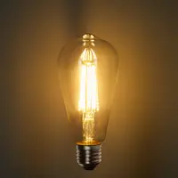 Лампа светодиодная Lexman E27 220-240 В 4 Вт эдисон прозрачная 470 лм теплый белый свет