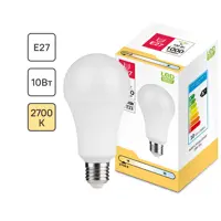 Лампа светодиодная E27 220-240 В 10 Вт груша матовая 1000 лм теплый белый свет