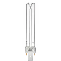 Лампа люминесцентная УФ бактерицидная Uniel G23 230 В 9 Вт U-образная прозрачная, фиолетовый свет