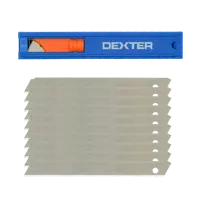 Лезвие универсальное Dexter 9 мм, 10 шт.